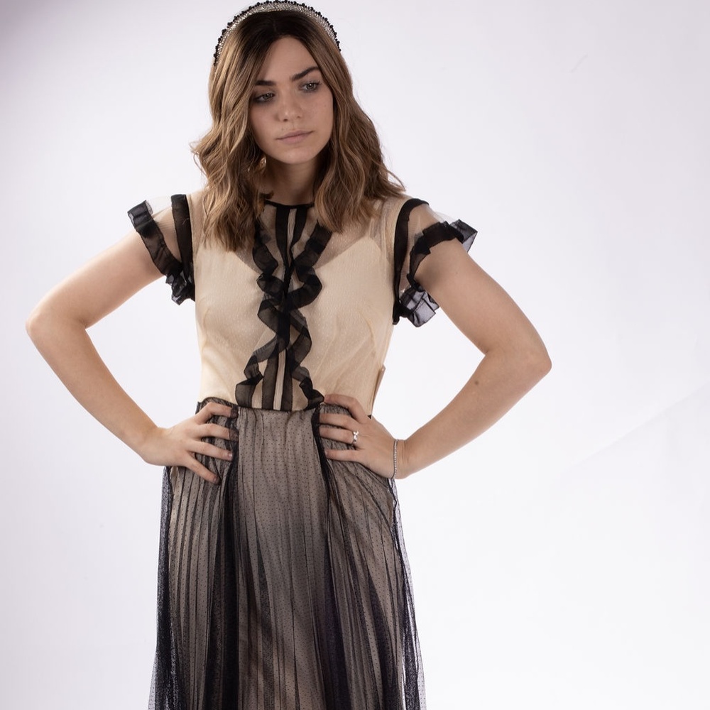 New Dot & Bell Cream & black women's  Dress size 6